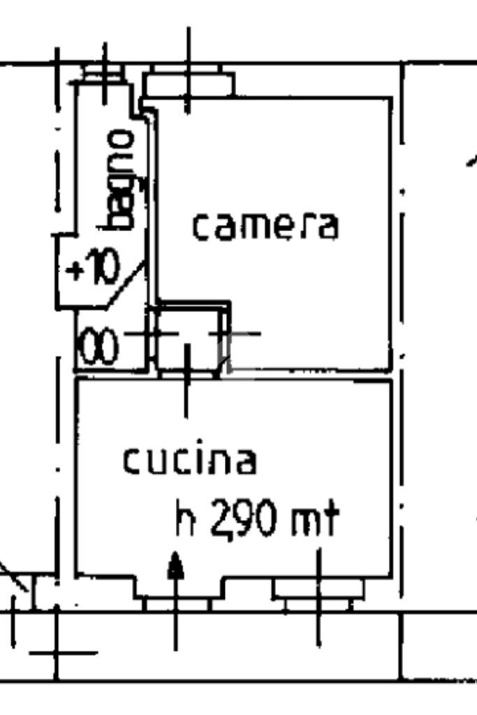 Two-room apartment Vicolo San Rocco, Venaria Reale - floor plans 1