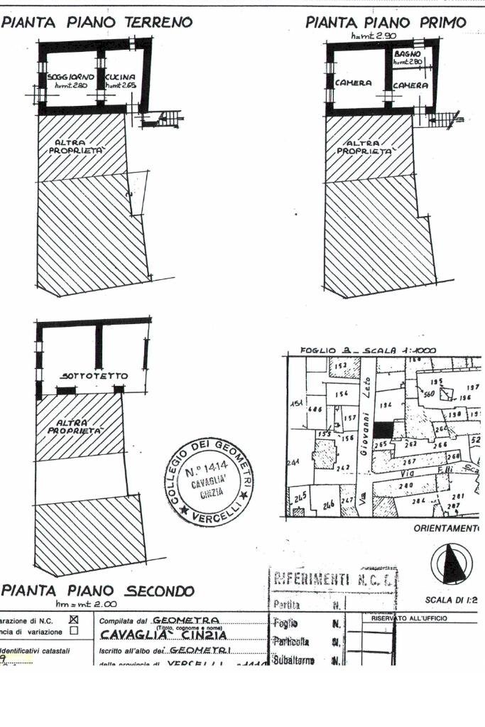 Semi-detached house Via Giovanni Leto, Dorzano - floor plans 1