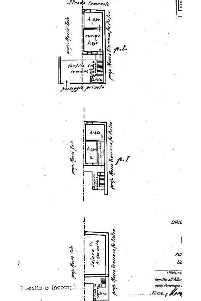 Semi-detached house Via pantalione, Occhieppo Superiore - floor plans 1