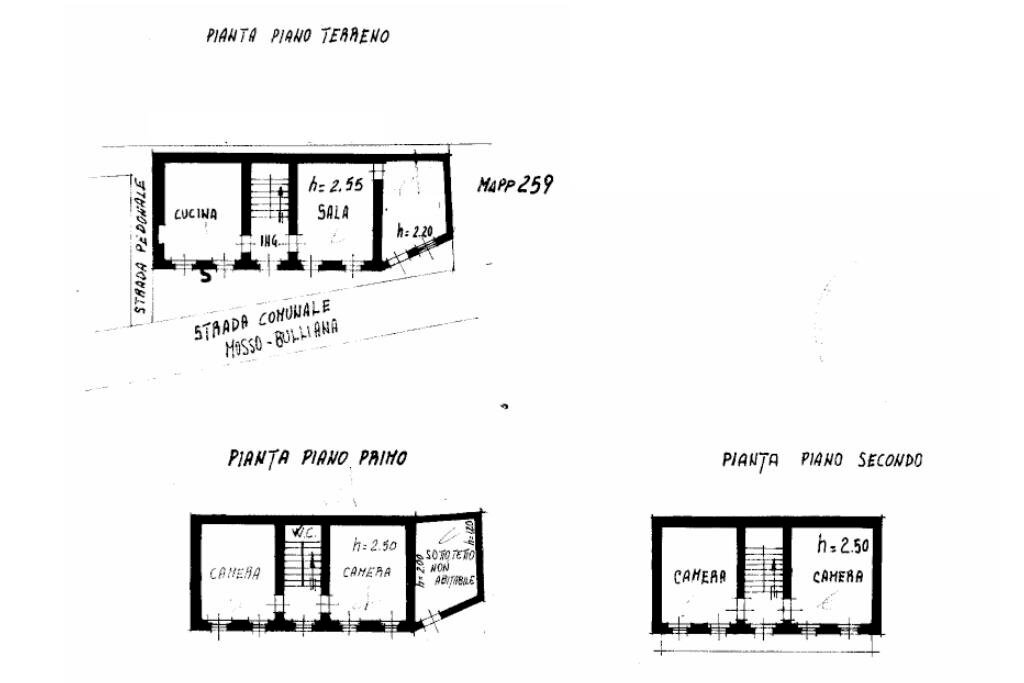 Independent house Frazione Bulliana, Valdilana - floor plans 1