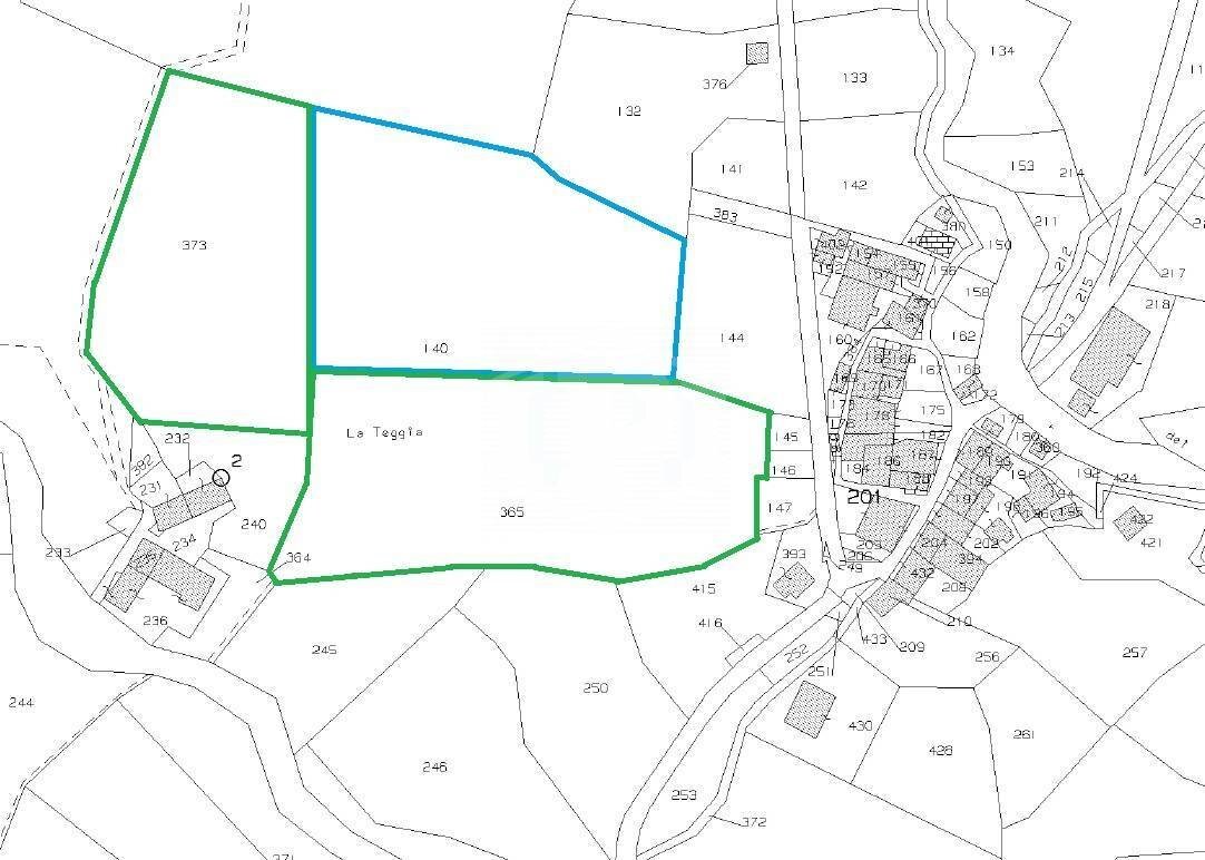 Building land Via Rotari, Fiumalbo - floor plans 1