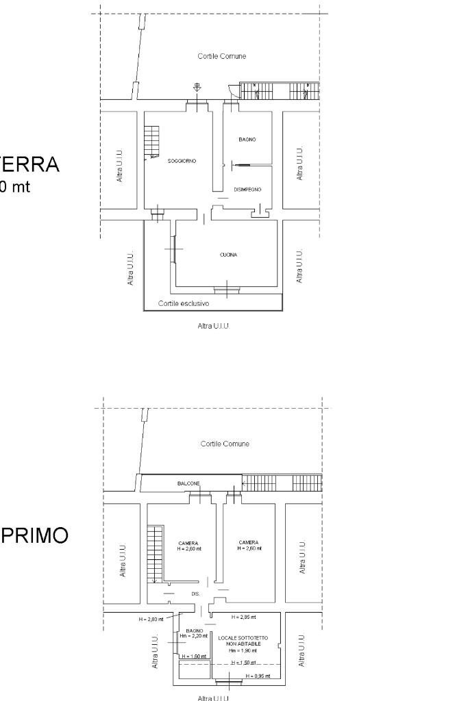 Apartment Via Sant'Anna, Beinasco - floor plans 1