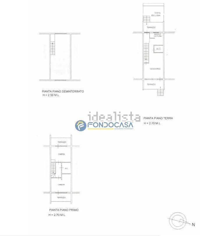 scheda catastale - Terraced Villa Viale Roma, Massa - floor plans 1