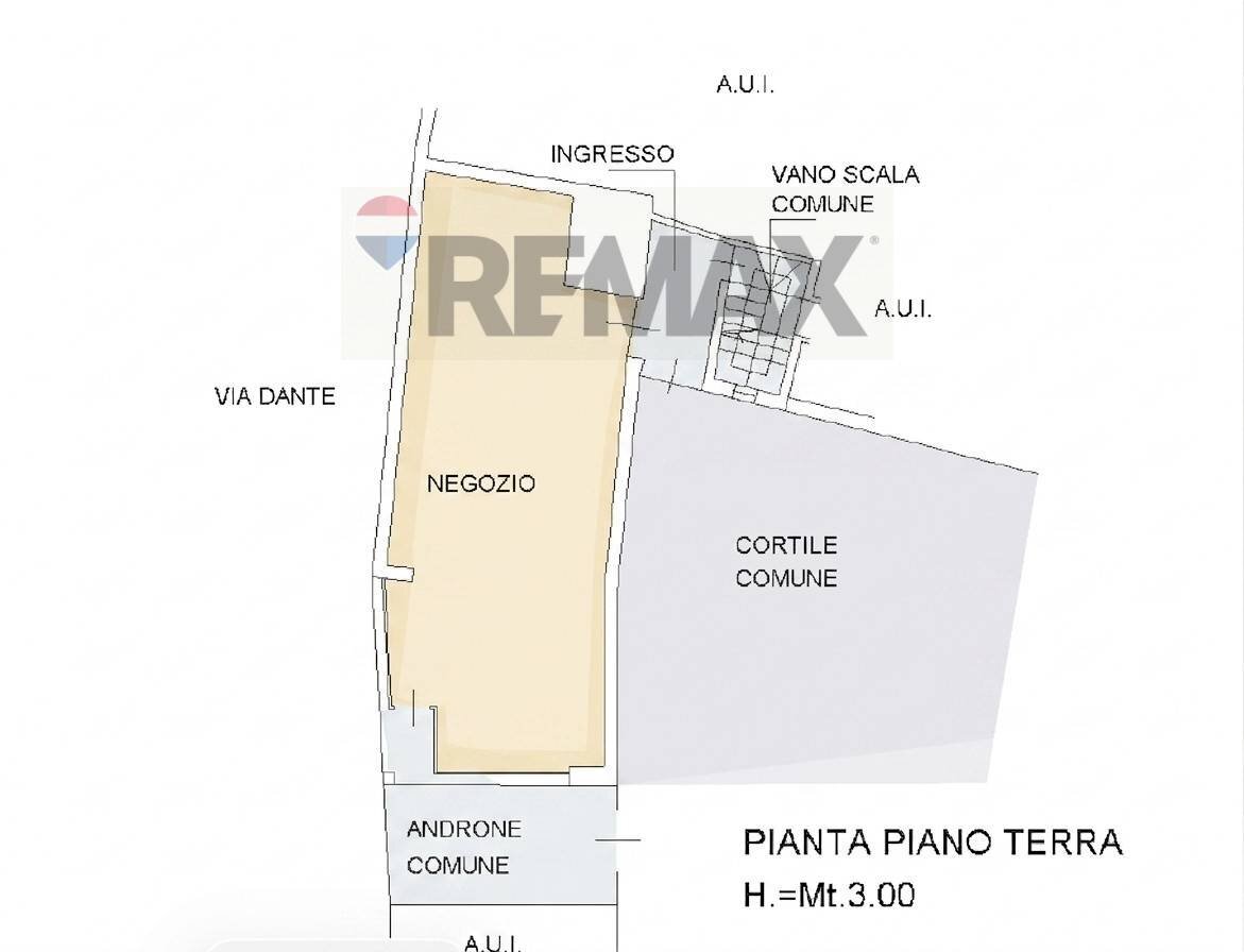 PLANIMETRIA UNITA\' 2 - NEGOZIO - Independent house Via Dante
 
3-5, Trezzano Rosa - floor plans 1