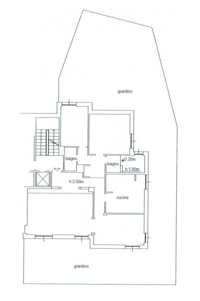 Appartamento via Alessandro Varaldo, Genova (zona Quarto) - planimetria 1