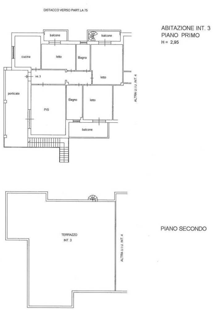 Four-room apartment via Aurora, Anzio - floor plans 1