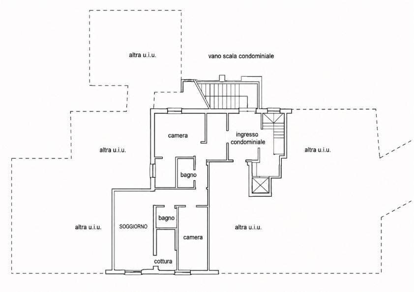 Three-room apartment via Torino, 61, Finale Ligure - floor plans 1