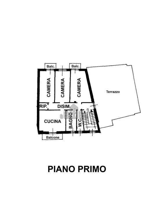 Apartment via Roma, 5, San Martino Canavese - floor plans 1