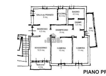 Planimetria - Quadrilocale piazza D'armi, 10, Agliè - foto 23