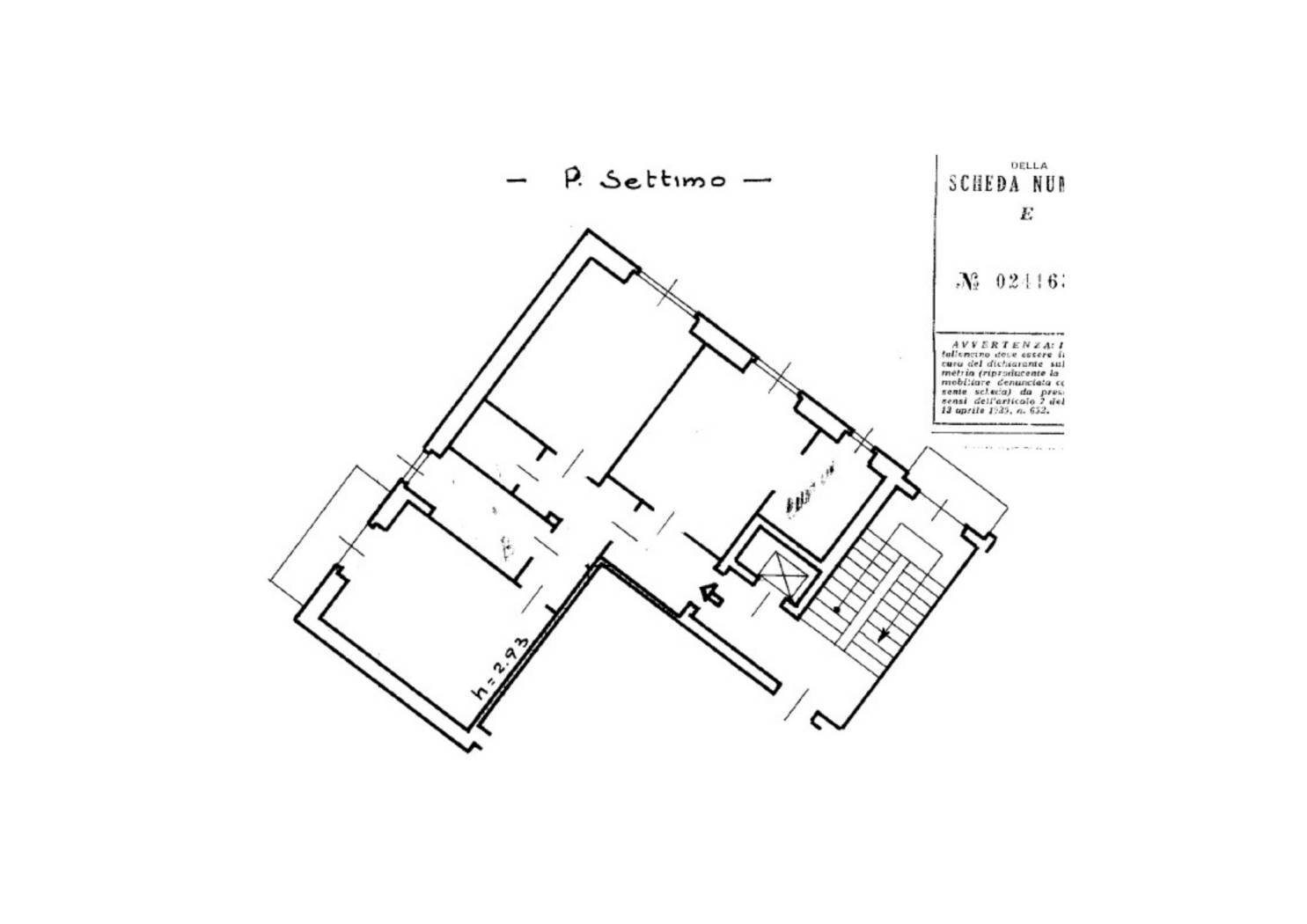 Trilocale viale Caterina da Forlì, 50/7, Milano - planimetria 1