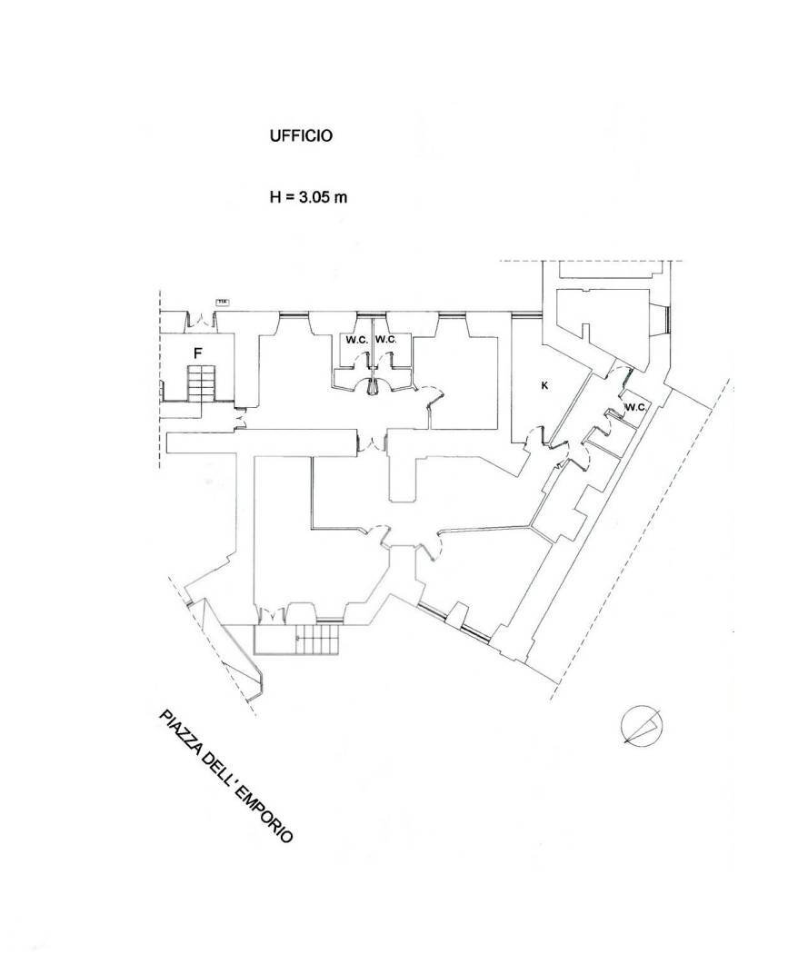 Appartamento piazza dell'Emporio, 11/a, Roma - planimetria 1