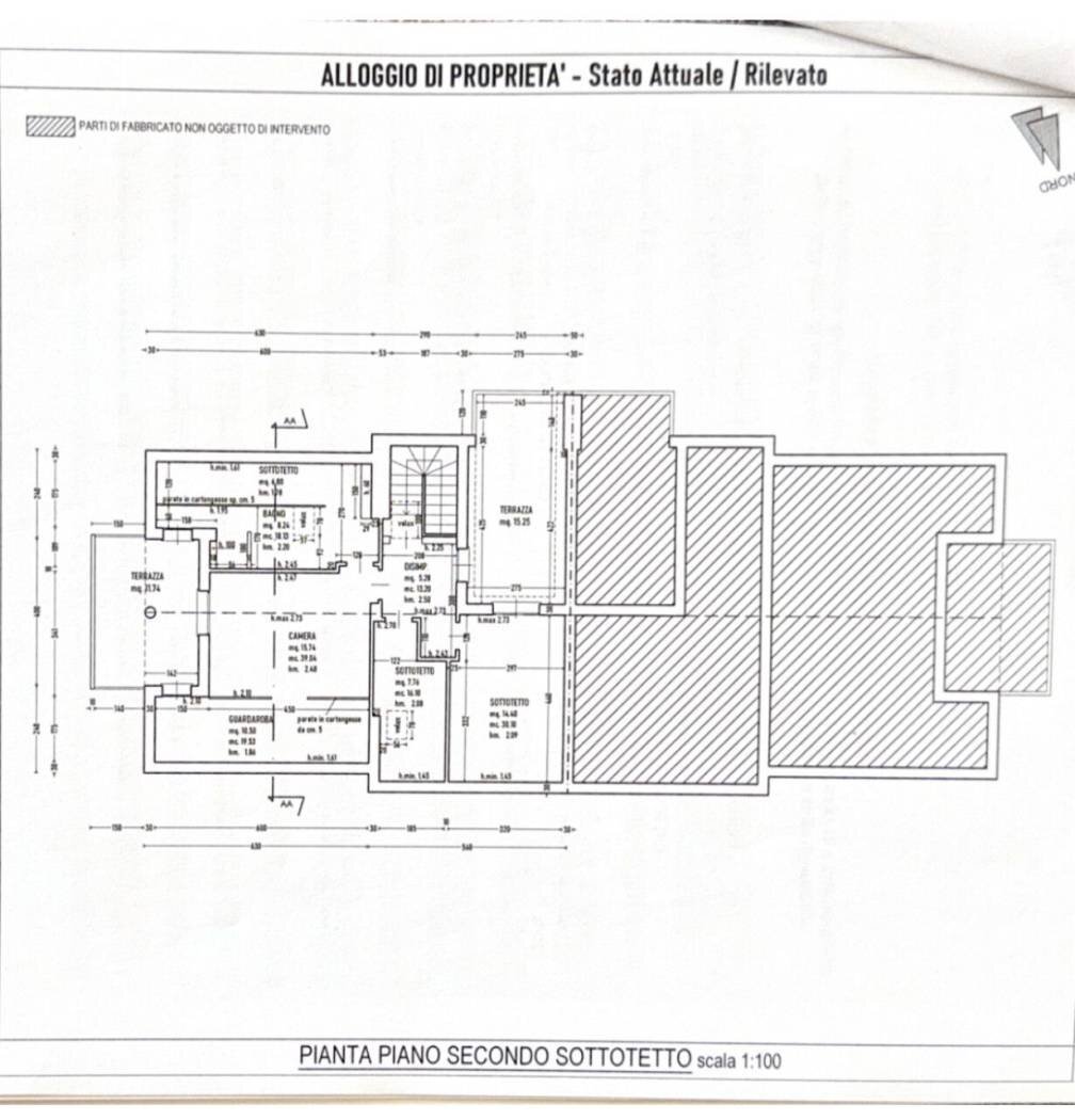 Apartment via G. Puccini, 62, Abano Terme - floor plans 1