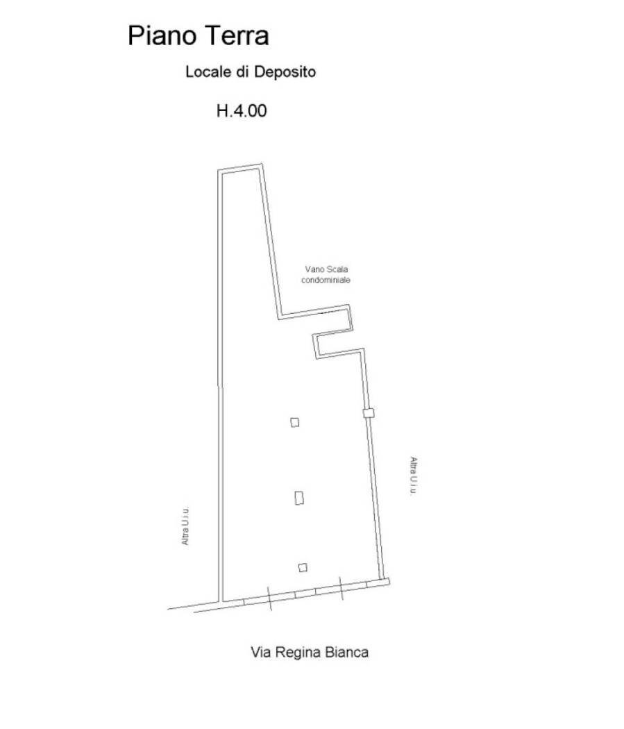 Magazzino via Regina Bianca, 103, Catania - planimetria 1