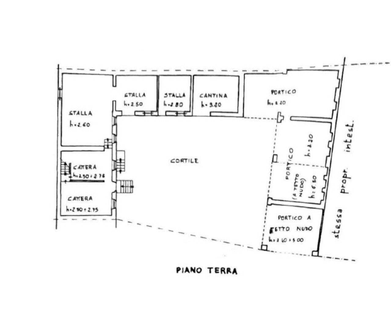 Rustic via Bricco, 5, Calliano - floor plans 1