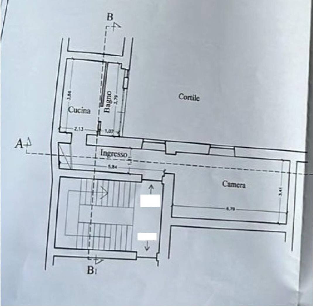 Bilocale via Principe Amedeo, 307, Roma - planimetria 1