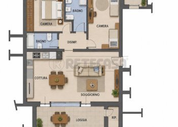 PLANIMETRIA - Appartamento Bassano del Grappa - foto 2