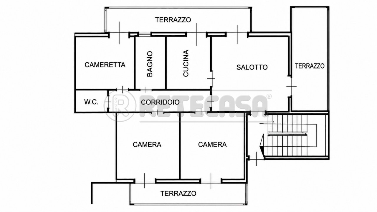 tricamere arzignano - Appartamento Leoncavallo 8, Arzignano - planimetria 1