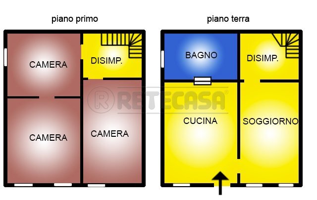 planimetria stato attuale - Rustic Via Vicolo Castello 9, Monteviale - floor plans 1
