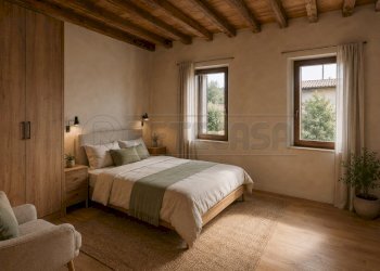 Rendering camera matrimoniale - Rustic Via Vicolo Castello 9, Monteviale - photo 11