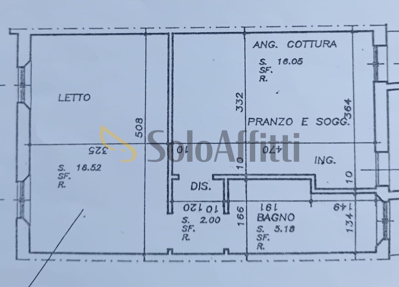 Planimetria App - Two-room apartment Carpi - floor plans 1