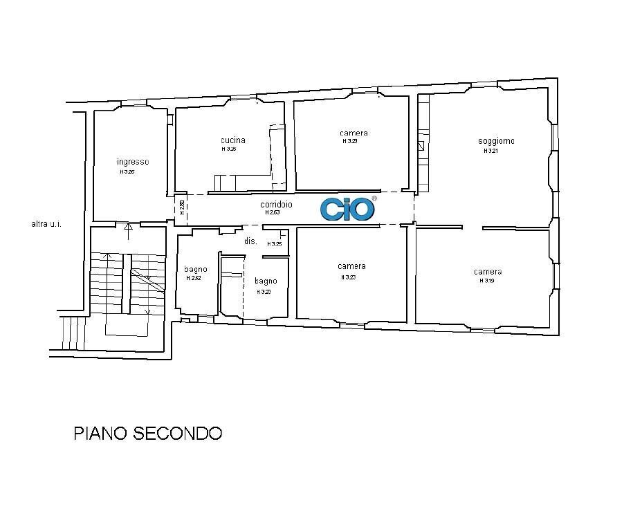 planimetria appartamento invio - Appartamento Bologna (zona Murri) - planimetria 1