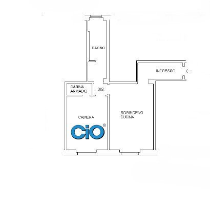 plan. invio - Trilocale Bologna (zona Centro Storico) - planimetria 1