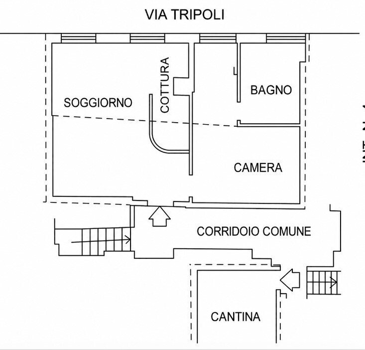 1 - Mansarda all'asta Via Tripoli 34, Serravalle Scrivia - planimetria 1