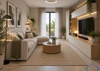 Render soggiorno - Trilocale Via dei Pioppi, Bellaria-Igea Marina - foto 1