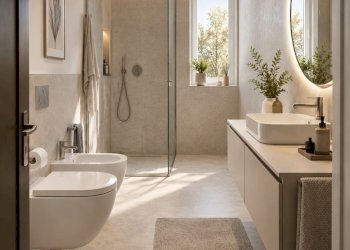 Render bagno doccia 2 - Quadrilocale Via Ubaldo Marchi, Rimini - foto 15
