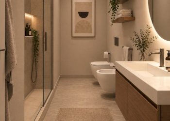 Render bagno cieco - Trilocale Via Ubaldo Marchi, Rimini - foto 10