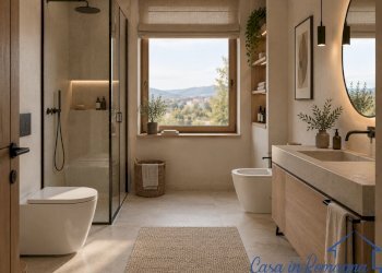 Render bagno - Trilocale Via Ubaldo Marchi, Rimini - foto 11