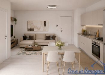 Render soggiorno - Bilocale Via Ubaldo Marchi, Rimini - foto 1