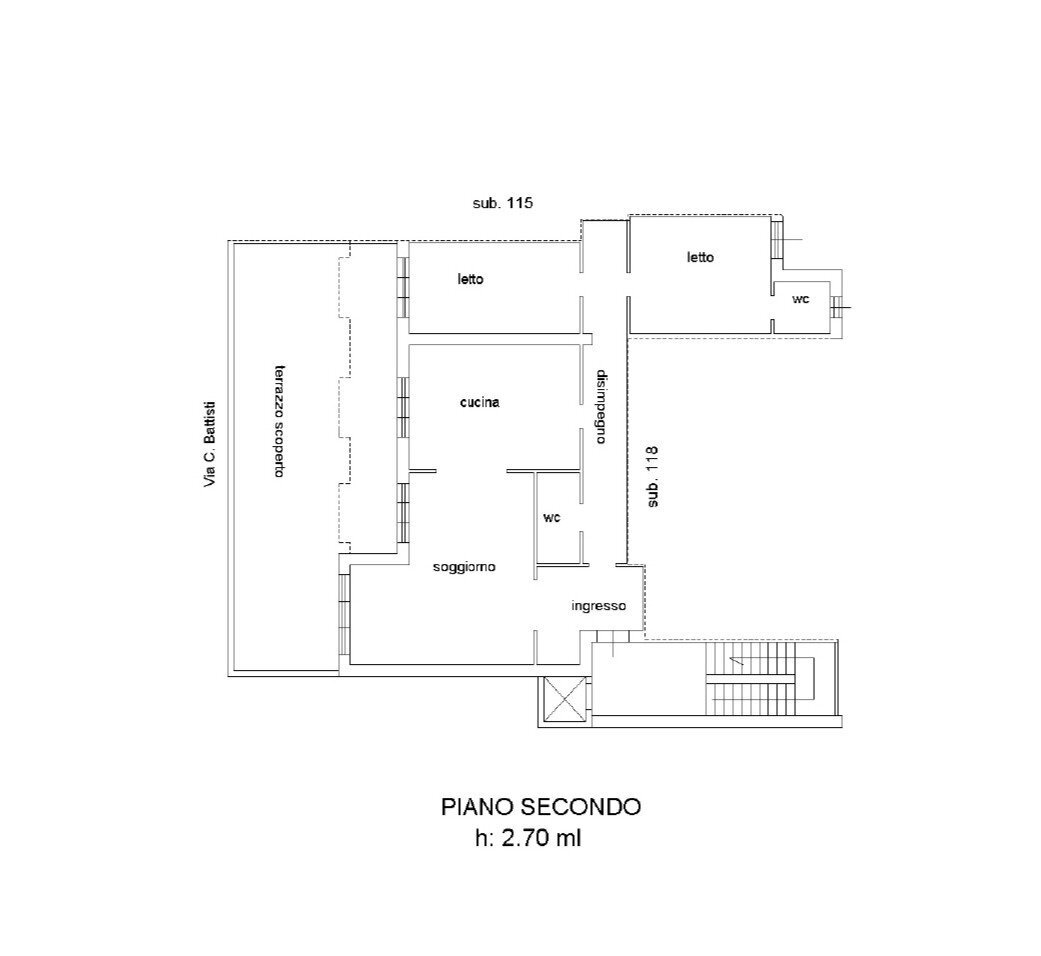 trilo - Apartment Via Nazario Sauro 31, Lecce - floor plans 1