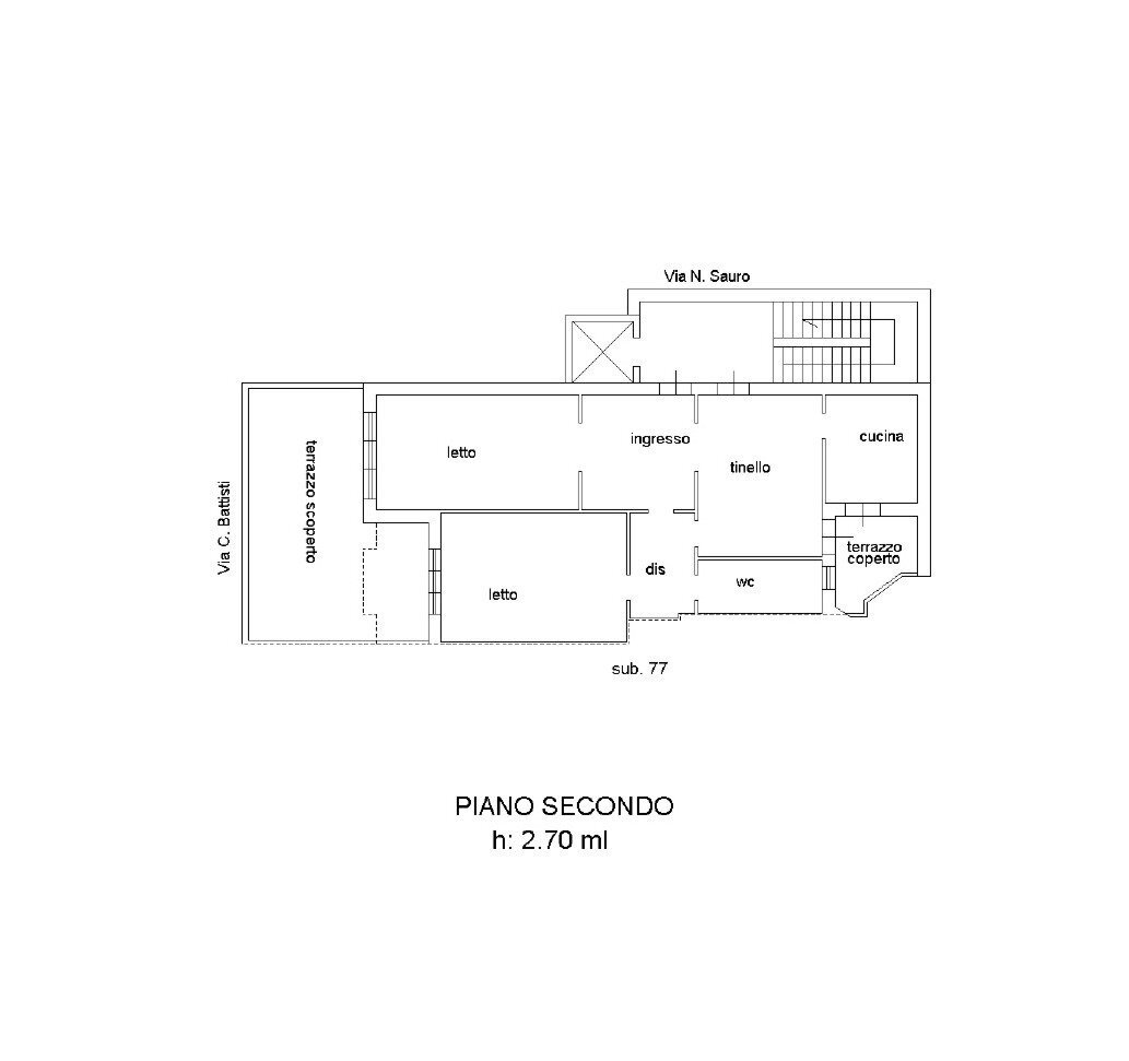 trilo 2 - Appartamento Via Nazario Sauro 31, Lecce - planimetria 1