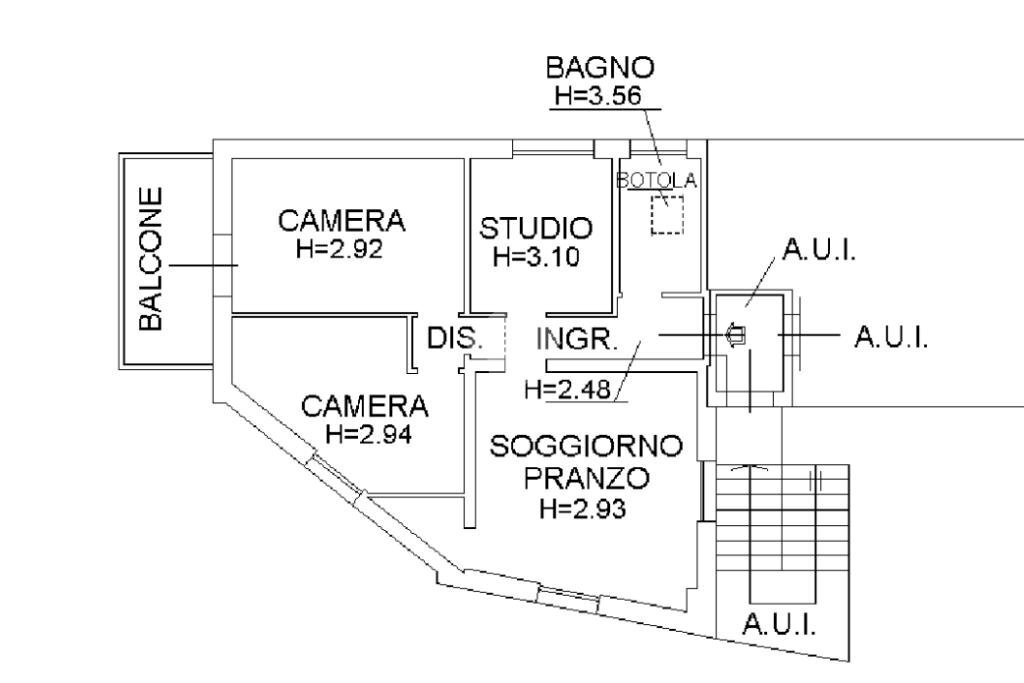Quadrilocale Via XX settembre, Rimini - planimetria 1