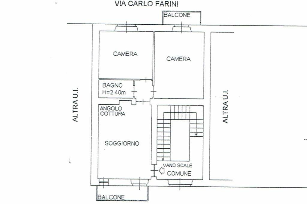 Three-room apartment Via carlo farini, Milano - floor plans 1