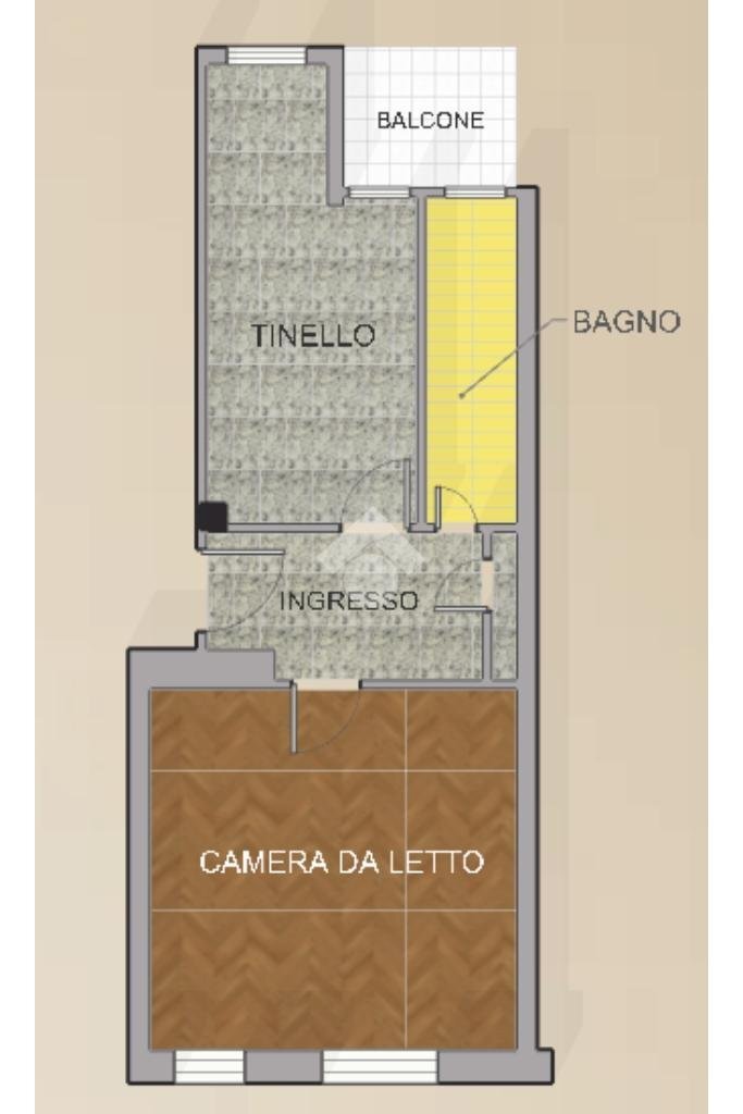 Bilocale Via Trinità, Torino (zona San Paolo) - planimetria 1