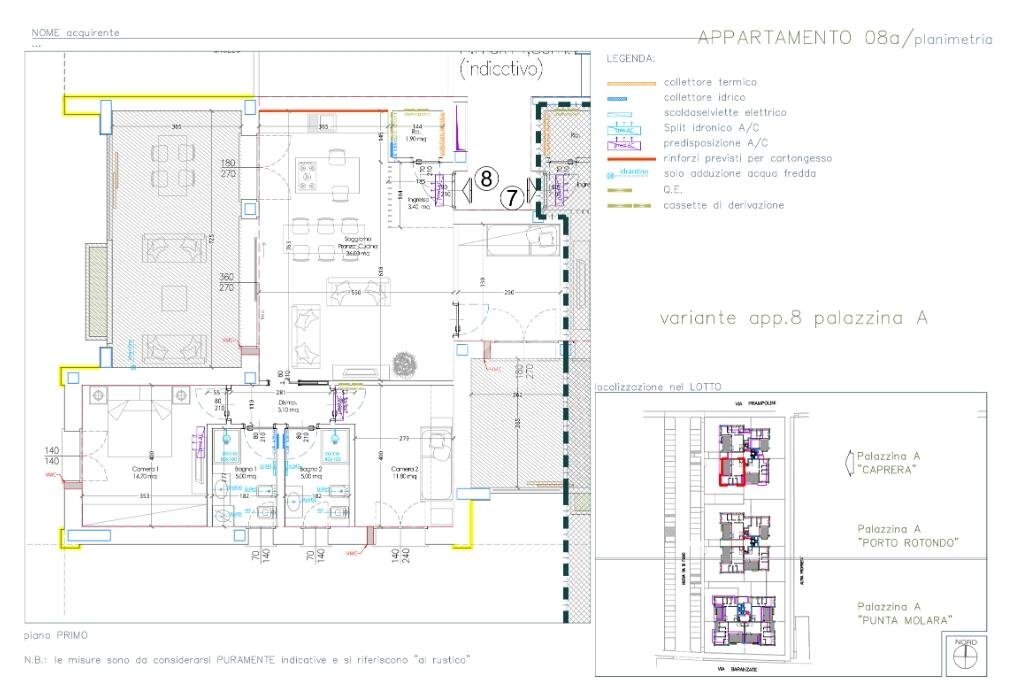 Quadrilocale Nuova Costruzione Via Prampolini, Novate Milanese - planimetria 1