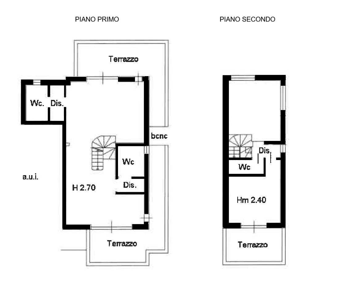 Foto 37 - Semi-detached house Via Colombarola
 
22, Sirmione - floor plans 1