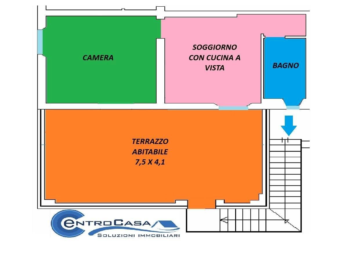 Bilocale Bologna (zona Lame) - planimetria 1