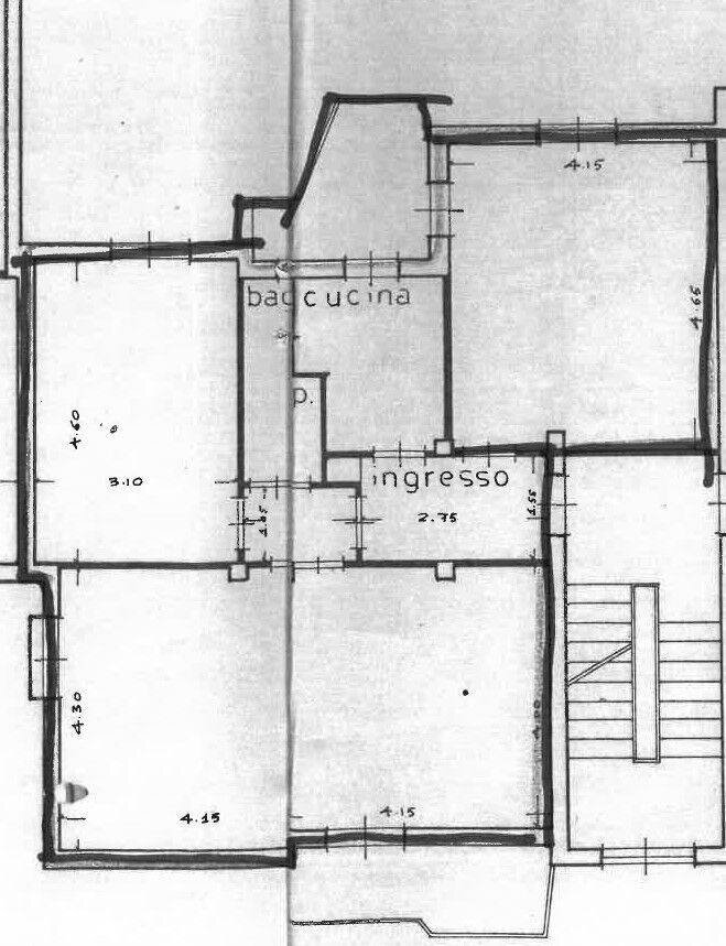 Foto 10 - Appartamento Via E. Criscione De Lupis
 
104, Ragusa - planimetria 1