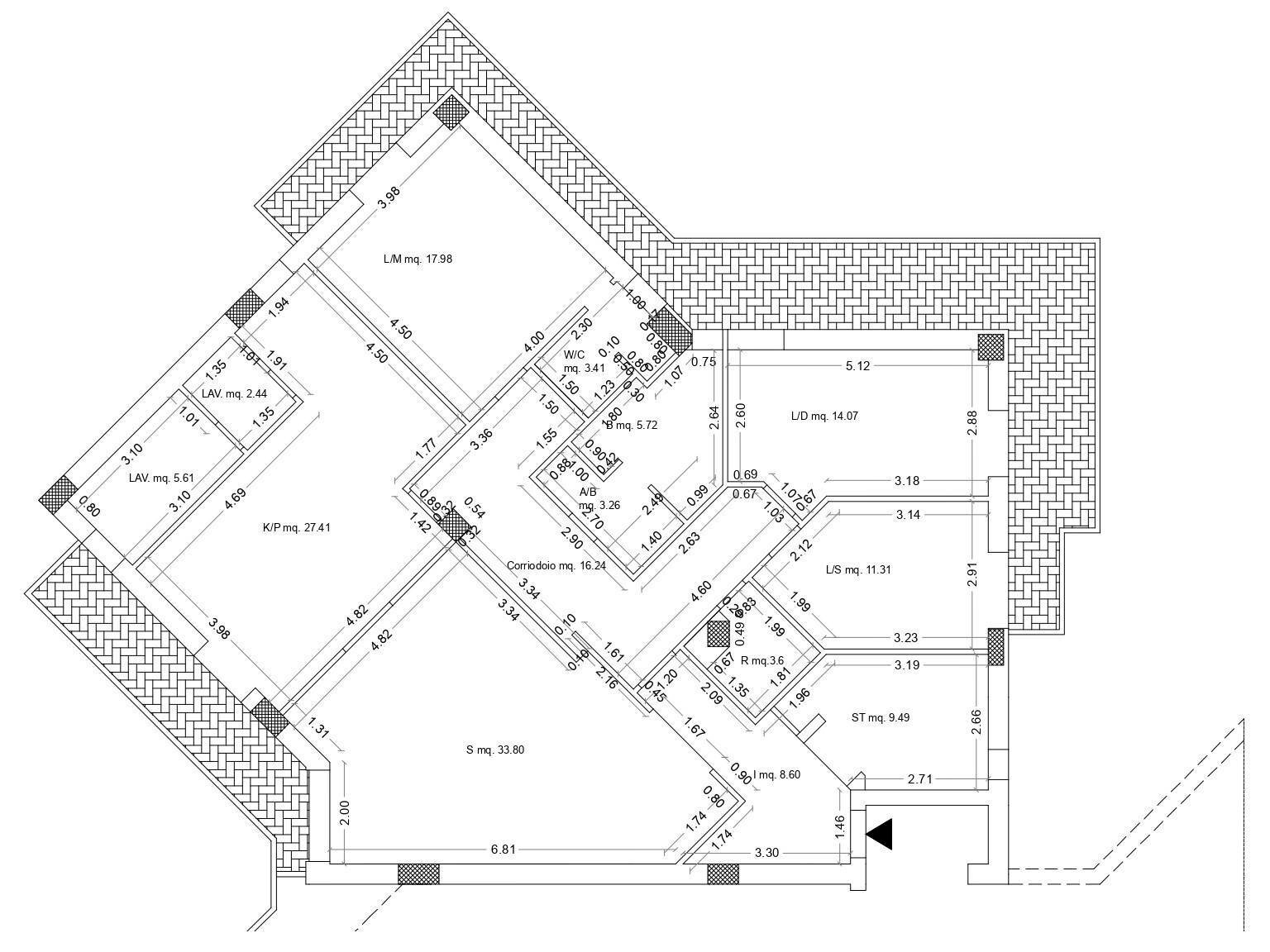 Foto 31 - Apartment Via Trapani Rocciola
 
50, Modica - floor plans 1