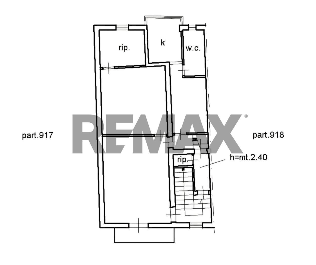 Pianta 2D - Four-room apartment Via Casalini
 
218, Palermo - floor plans 1