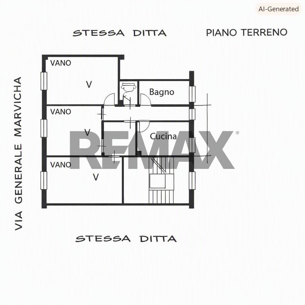 Pianta 2D - Appartamento via medaglie d'oro
 
90, Catania - planimetria 1
