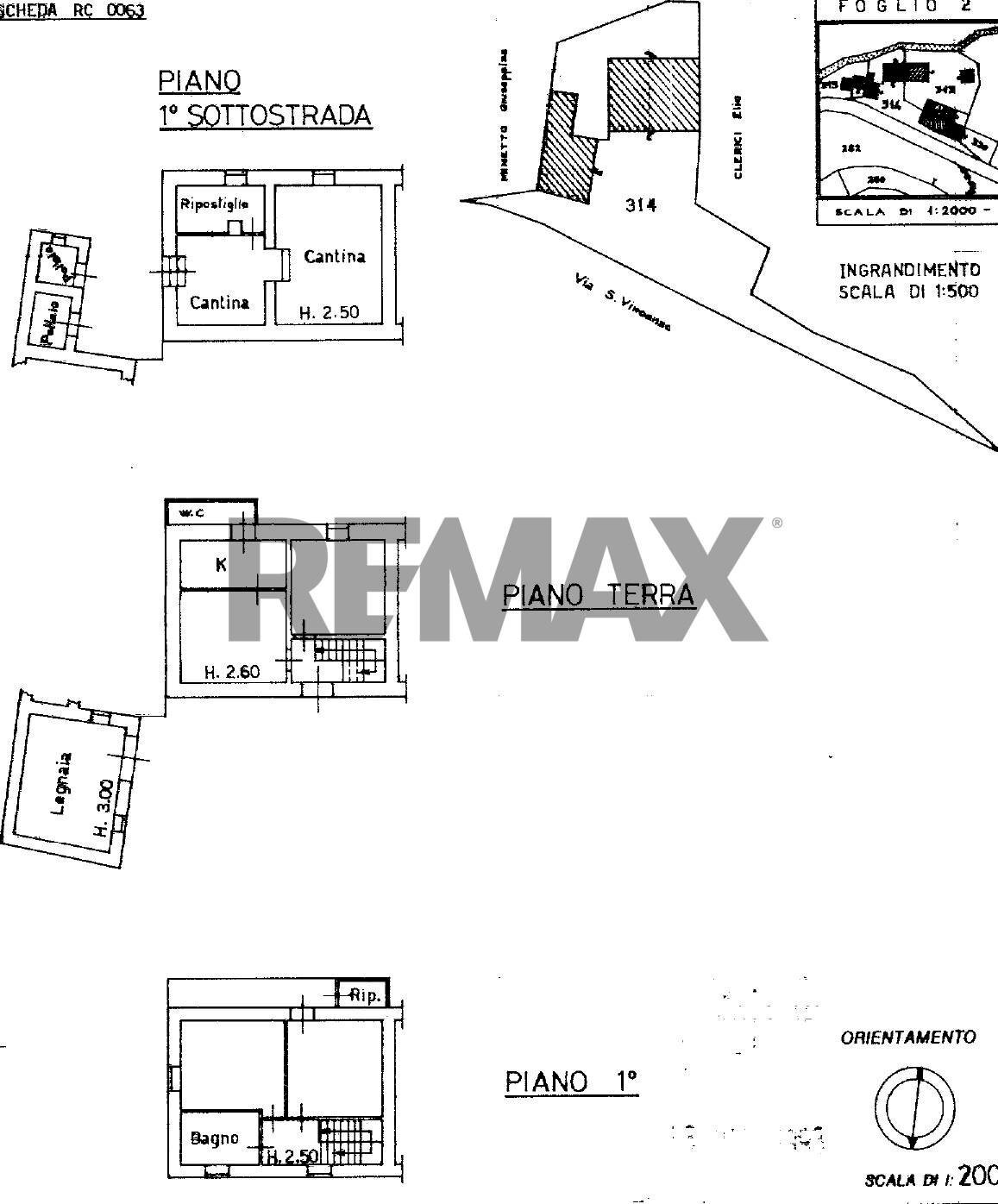 Pianta 2D - Casa semi indipendente Via San Vincenzo
 
6, Massimino - planimetria 1