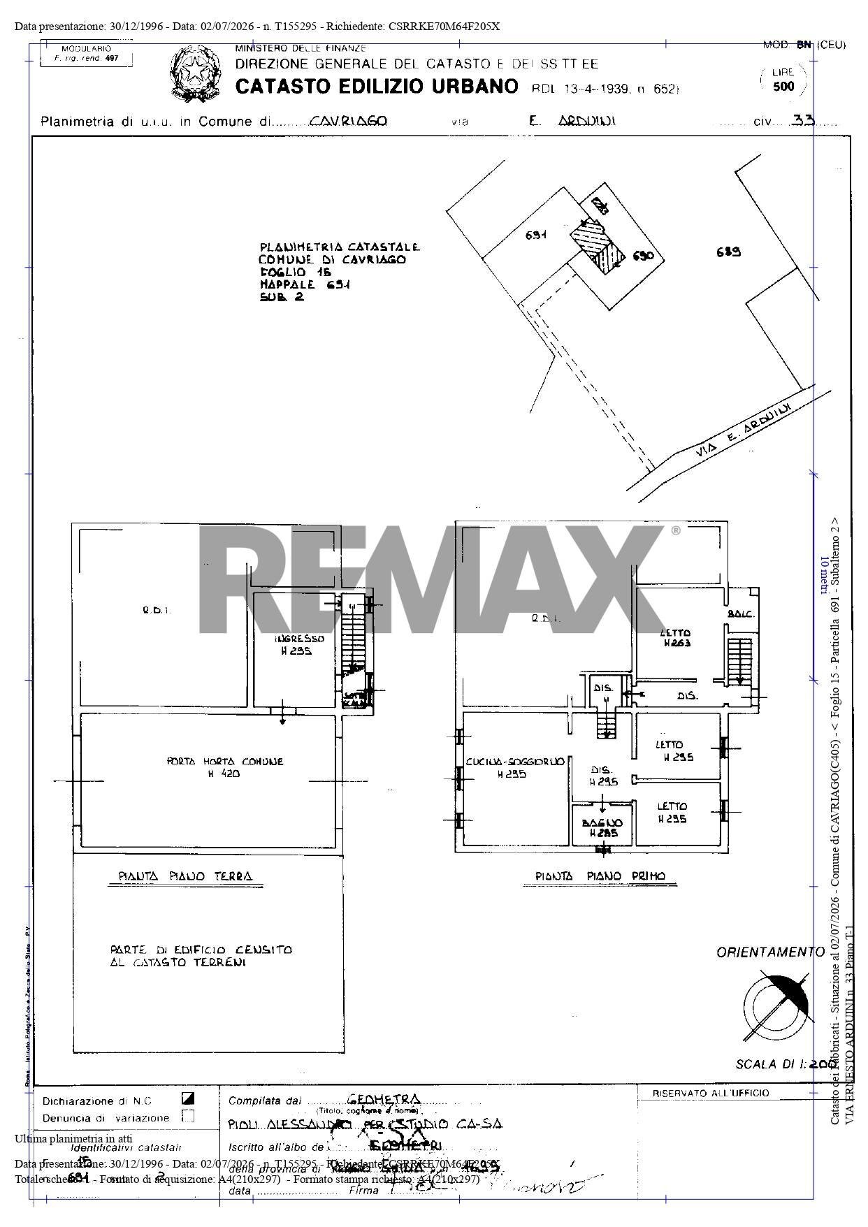 Pianta 2D - Rustic via Ernesto Arduini
 
33, Cavriago - floor plans 1