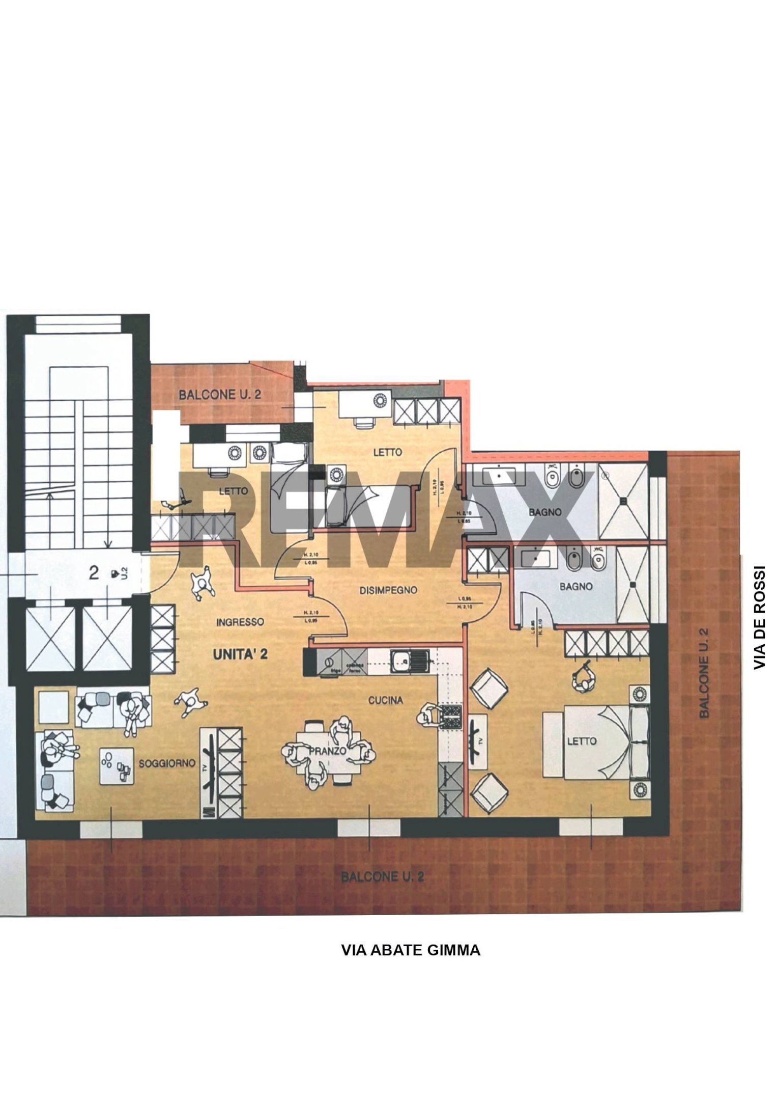 Pianta 2D - Apartment Via Abate Giacinto Gimma
 
171, Bari - photo 1