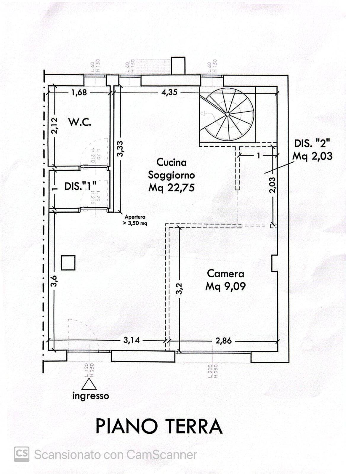 Foto 18 - Two-room apartment via Tonfano, Pietrasanta - floor plans 1