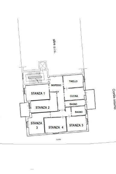 Non-buildable land via Cardinale Marcello Mimmi, 15, Bari (neighborhood Poggiofranco) - floor plans 1
