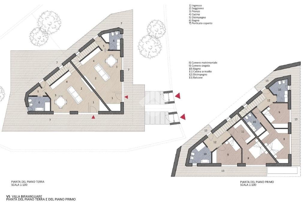 Porzione di casa Str. del Mondino, Castiglione Torinese - planimetria 1